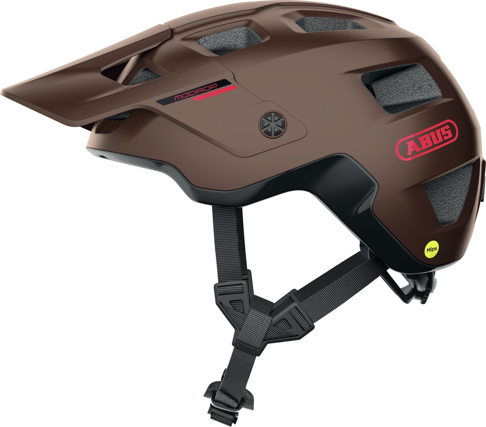 Mountainbikehelm ABUS "MODROP MIPS" Gr. S, braun (metallic copper), Helme, S Kopfumfang: 51cm - 55cm Image