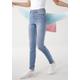 5-Pocket-Jeans KANGAROOS "SUPER SKINNY HIGH RISE" Gr. 32, N-Gr, blau (light, blue, used) Damen Jeans 5-Pocket-Jeans Röhrenjeans