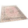 Teppich TOM TAILOR HOME "Funky Orient Keshan" Gr. 6, rosa (rosé), B:155cm H:5mm L:235cm, Baumwolle, Kunstfaser, Teppiche, Kurzflor, Orient-Optik, Vintage Design, mit Bordüre, auch als Läufer