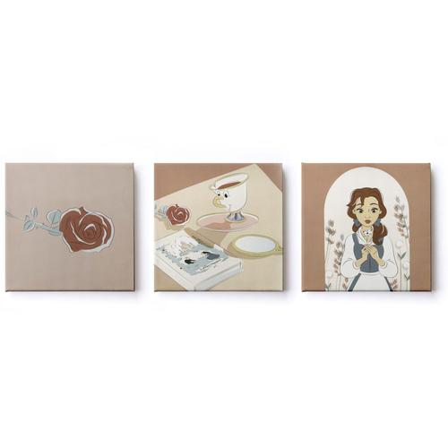 „Leinwandbild DISNEY „“Leinwandbilder Set of 3 Princess 3/30X30cm““ Bilder Gr. B/H/T: 30 cm x 30 cm x 2,5 cm, Leinwandbild, 3 St., bunt Leinwandbilder“