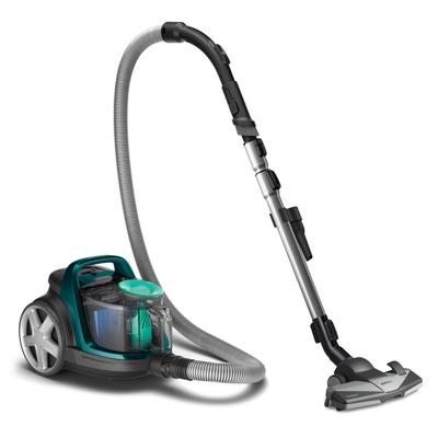 PHILIPS Bodenstaubsauger "FC9555/09", schwarz (schwarz, grün), B:28cm H:28cm T:41,2cm, Staubsauger, mit 1,5 l Fassungsvermögen und Tri-Active+-Düse Image