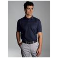Poloshirt TRIGEMA "TRIGEMA Business-Poloshirt" Gr. L, blau (navy) Herren Shirts Kurzarm