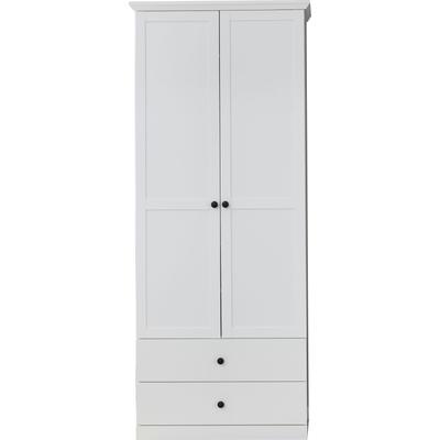 Garderobenschrank HOME AFFAIRE "Örebro", weiß, B:81cm H:200cm T:41cm, FSC-zertifizierter Holzwerkstoff, Schränke, zeitloser Landhausstil, mit Vollauszug Image