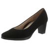 Pumps ARA "ORLY", Damen, Gr. 4 (37), schwarz (13436, 01 schwarz), Ziegenveloursleder, elegant, Schuhe, Abendschuh, Festtagsschuh,Trichterabsatz, mit kleinem Plateau