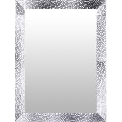 Dekospiegel LENFRA "Silke", silber (silberfarben), B:57cm H:77cm T:1,8cm, Kunststoff, Glas, Spiegel, Wandspiegel Image