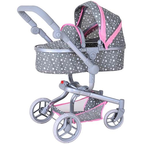 „Kombi-Puppenwagen KNORRTOYS „“Boonk – Star Grey““ Puppenwagen grau (star grey) Kinder Puppenwagen -trage“