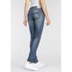 Slim-fit-Jeans HERRLICHER "PIPER SLIM ORGANIC" Gr. 28, Länge 32, blau (blue sea 879) Damen Jeans Röhrenjeans