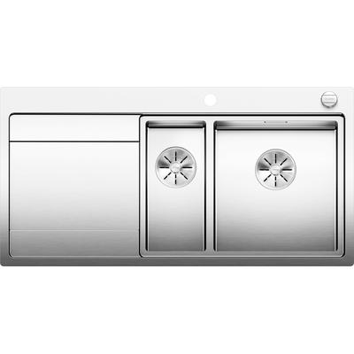 Küchenspüle BLANCO "DIVON II 6 S-IF", silber (edelstahl seidenglanz), B:100cm, Edelstahl, Küchenspülen, inkl. Edelstahl Multifunktionsschale