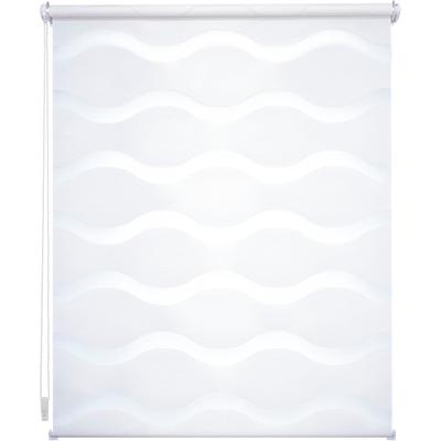 Doppelrollo LIEDECO "Wave" Gr. 6, weiß, B:70cm H:150cm, Polyester, Metall, Rollos, Klemmfix-DUO-Rollo, Doppelrollo "Wave" Image