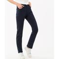 5-Pocket-Hose BRAX "Style CAROLA" Gr. 40L (80), Langgrößen, blau (darkblue) Damen Hosen 5-Pocket-Hose 5-Pocket-Hosen