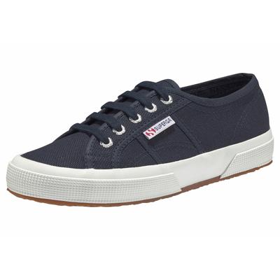 Sneaker SUPERGA "Cotu Classic", Gr. 36, blau (navy, weiß), Textil, unifarben, sportlich, Schuhe, mit klassischem Canvas-