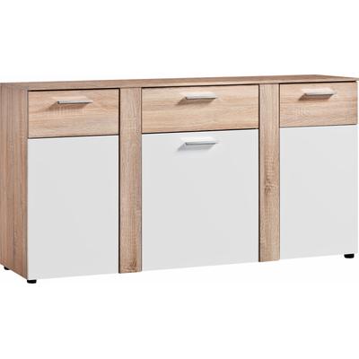 Kommode PROCONTOUR "Trenti", weiß (eichefarben, weiß), B:155cm H:81cm T:40cm, Sideboards, Breite 155 cm