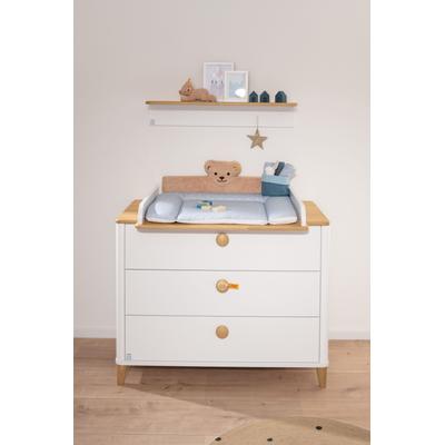 Wickelkommode PAIDI ""Lotte & Fynn"", weiß, B:119cm H:93cm T:56,6cm, Spanplatte, Wickelkommoden, mit Vollauszug der oberen Schublade