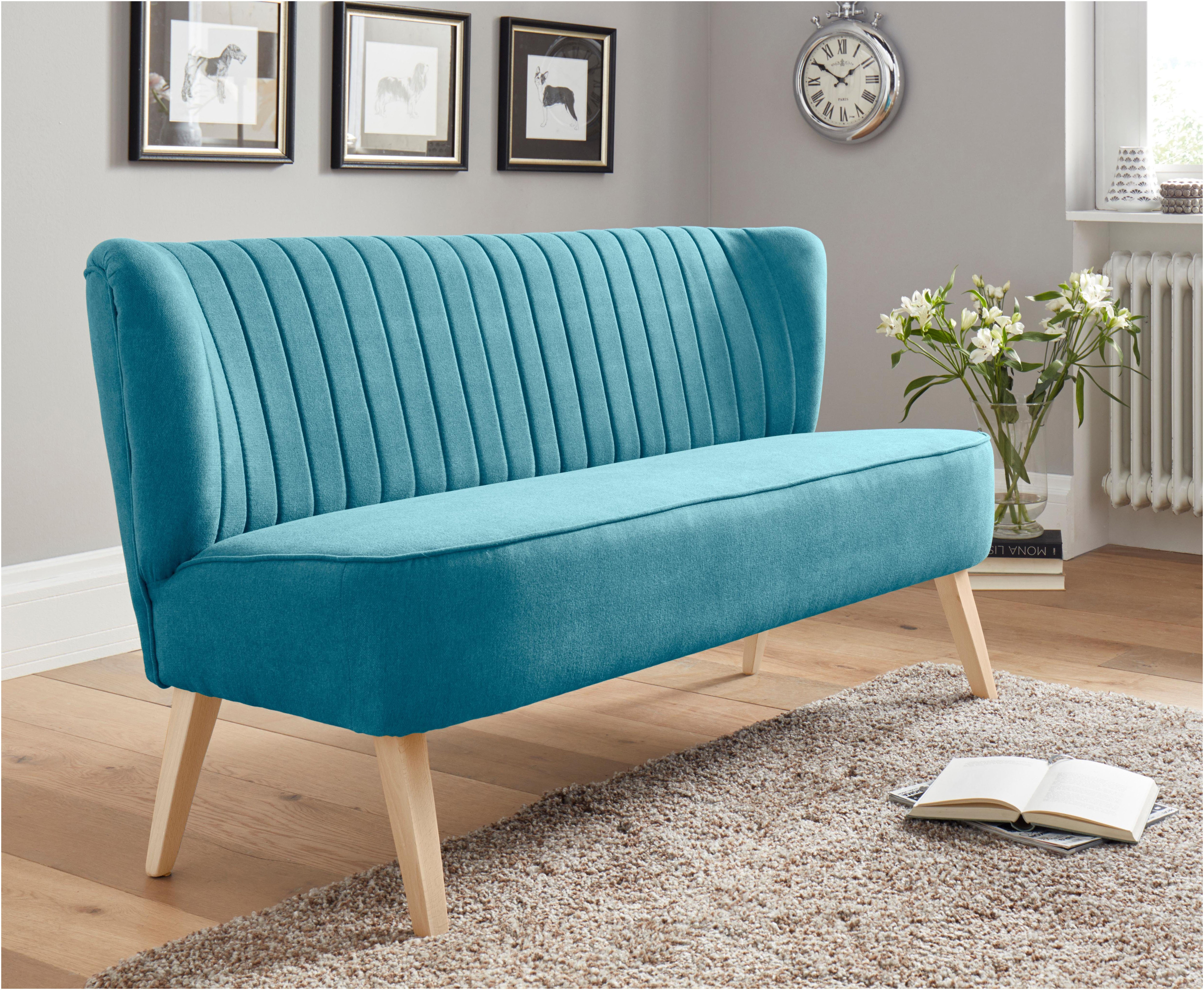 2-Sitzer INOSIGN "Campi", blau (petrol), B:140cm H:81cm T:67cm, Luxus-Microfaser (100% Polyester);Hochflorige Microfaser (100% Polyester), Sofas, bequemes Küchensofa, frei im Raum stellbar