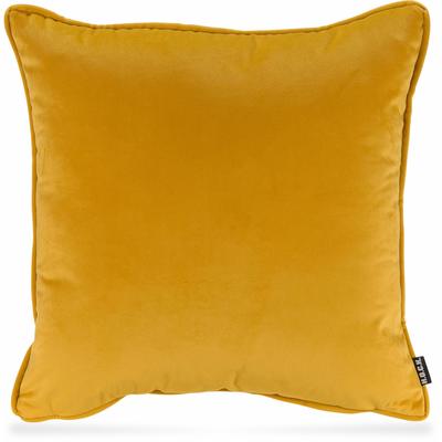 Dekokissen H.O.C.K. "Nobile Samt", gold (goldfarben, unifarben), B:50cm L:50cm, Polyester, Dekokissen_Sitzkissen_Kissenhüllen, Kissenhülle mit Füllung, 1 Stück Image