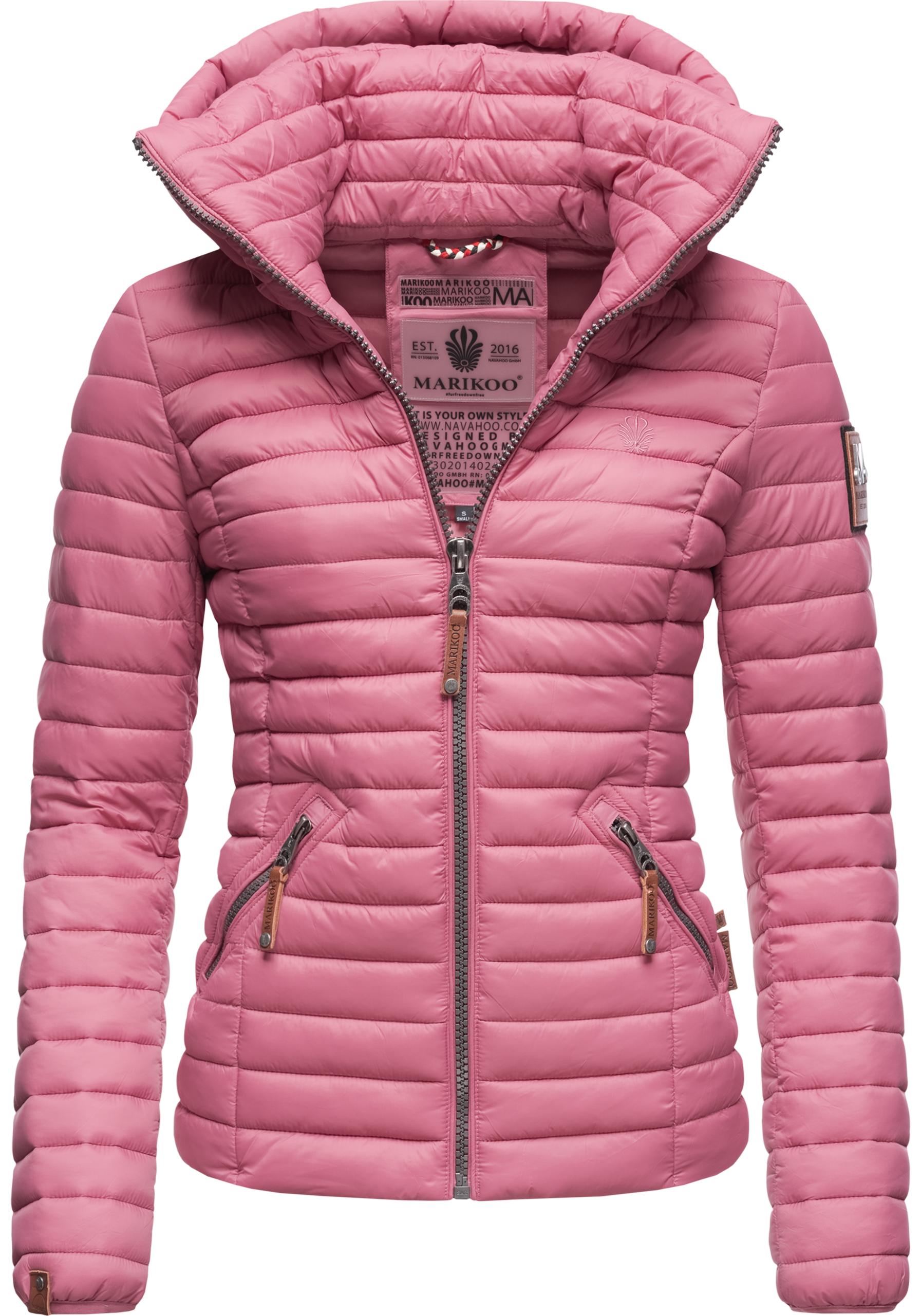 Steppjacke MARIKOO "Löwenbaby", Damen, Gr. XS(34), lila (himbeere), Oberstoff: 100% Nylon, Futter: 100% Polyester, Wattierung: 100% Polyester, Ärmelfutter: 100% Polyester, Modisch, tailliert hüftbedeckend, Ärmel ohne Ärmelschlitz elastischer Bund,... Image