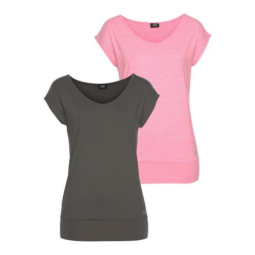 Funktionsshirt H.I.S Gr. 32/34, bunt (anthrazit, rosa) Damen Shirts Funktionsshirts