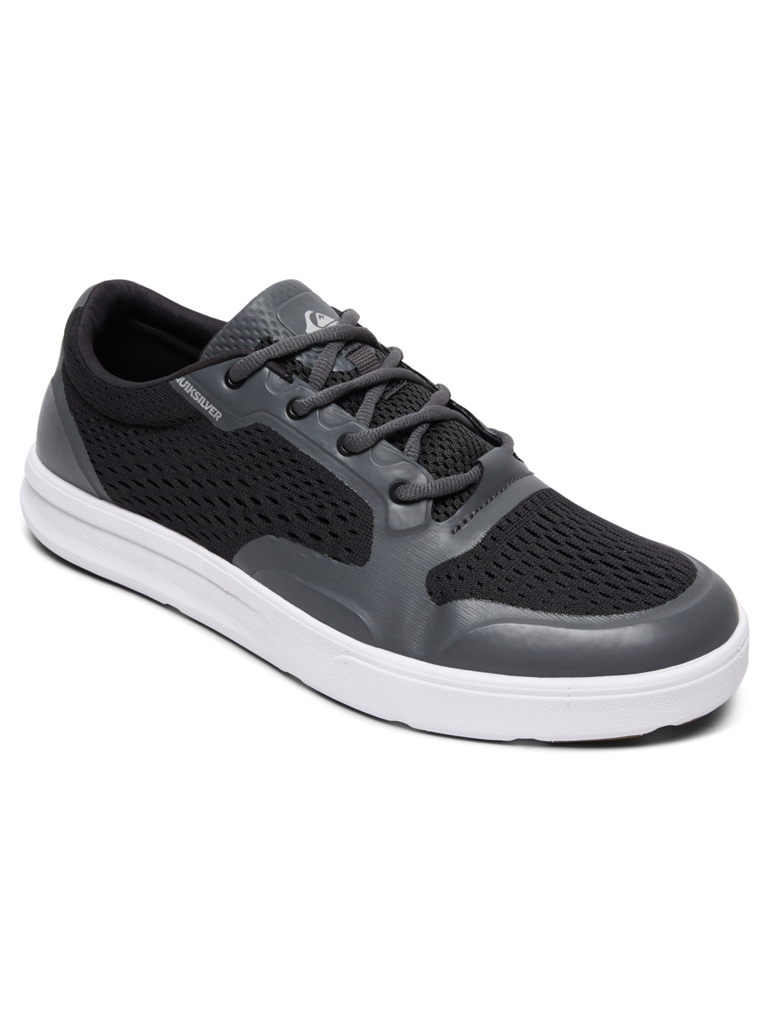 Sneaker QUIKSILVER "Amphibian Plus", Herren, Gr. 6(39), schwarz (schwarz, grau, weiß), Obermaterial: Textil / Futter: Textil / Außensohle: Gummi, Schuhe Sneaker