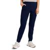 Schlupfhose TOM TAILOR DENIM, Damen, Gr. L (40), N-Gr, blau (dunkelblau), Jersey, Obermaterial: 74% Polyester, 22% Viskose, 4% Elasthan, unifarben, bequem knöchellang, Hosen, im Jogg-Pant Stil, Topseller