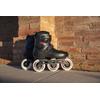 Inlineskates POWERSLIDE "Zoom Black 100" Gr. 45, rot (rot, schwarz, weiß), Inlineskates_Rollschuhe_Schlittschuhe, Kinder, 45/46, Kunststoff, Materialmix