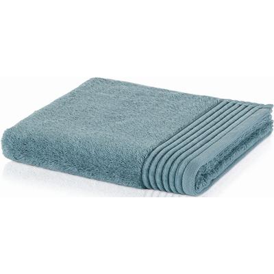 Handtuch MÖVE "Loft", blau (arctic), B:50cm L:100cm, Walkfrottee, Obermaterial: 100% Baumwolle, Handtücher (Packung), mit breiter Bordüre Image