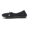 Barfußschuh LEGUANO "LADY LOOP", Damen, Gr. 43, schwarz, Textil, sportlich, Schuhe Ballerina Barfußschuh Sommerschuh, Ballerina, Slipper, Bequemschuh mit süßer Zierschleife