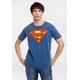 T-Shirt LOGOSHIRT "DC Comics – Superman" Gr. L, blau (hellblau) Herren Shirts T-Shirts