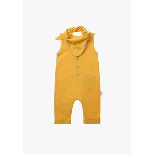 Strampler LILIPUT Gr. 74, EURO-Größen, gelb Baby Overalls mit aufgesetzter Tasche