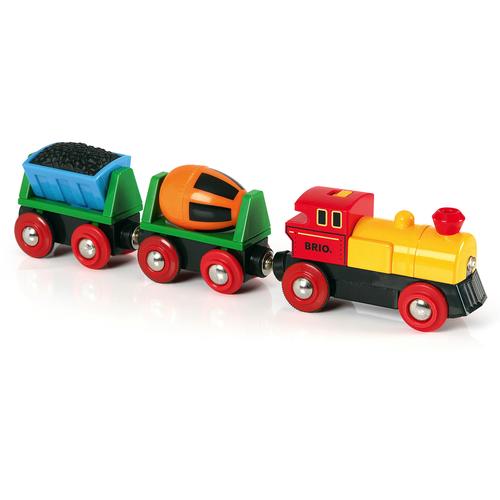 "Spielzeug-Eisenbahn BRIO ""BRIO WORLD, Zug mit Batterielok"" Spielzeugfahrzeuge bunt Kinder Ab 3-5 Jahren"