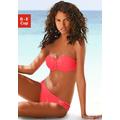 Bügel-Bandeau-Bikini BUFFALO Gr. 42, Cup C, rot (hummer) Damen Bikini-Sets Ocean Blue