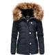 Winterjacke NAVAHOO "Zoja" Gr. M (38), blau (navy) Damen Jacken Winterjacken