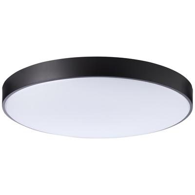 BRILLIANT Deckenleuchte "Slimline", schwarz-weiß (weiß, schwarz), Ø 78cm H: 8cm, Lampen, LED Deckenlampe 78cm weiß/schwa