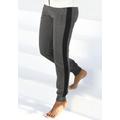 Sweathose BENCH. LOUNGEWEAR Gr. 48/50, N-Gr, schwarz (anthrazit, meliert, schwarz) Damen Hosen Freizeithosen