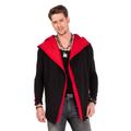 Sweatjacke CIPO & BAXX Gr. L, schwarz (schwarz, rot) Herren Sweatjacken