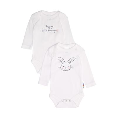 Body LILIPUT, Baby, Gr. 86/92, EURO-Größen, weiß, 100% Baumwolle, bedruckt, casual, kurz, Langarm, Bodies, mit niedlichem Frontprint