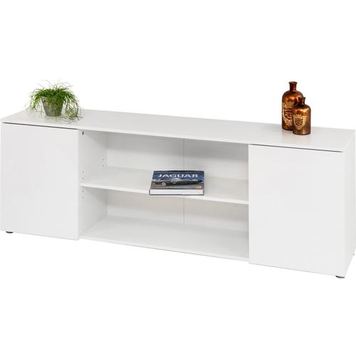 „Lowboard PAROLI „“Susa““ Sideboards Gr. B/H/T: 165 cm x 55 cm x 34 cm, weiß (weiß, weiß) Lowboards Breite 165 cm“