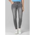 Slim-fit-Jeans TIMEZONE "Slim EnyaTZ Womanshape 7/8" Gr. 31, US-Größen, grau Damen Jeans 5-Pocket-Jeans Röhrenjeans