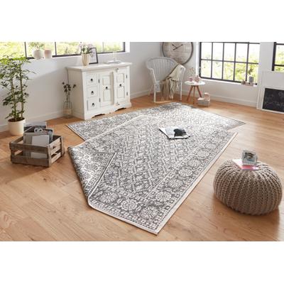Teppich NORTHRUGS "Curacao" Gr. 4, grau, B:160cm H:5mm L:230cm, Kunstfaser, Teppiche, In-& Outdoor, Läufer, Wetterfest, Balkon, Wohnzimmer, Wasserfest Image