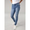 Skinny-fit-Jeans TAMARIS Gr. 38, N-Gr, blau (midblue used) Damen Jeans Röhrenjeans Bestseller