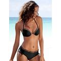 Push-Up-Bikini-Top LASCANA "Adele" Gr. 40, Cup B, schwarz (schwarz, leo) Damen Bikini-Oberteile Ocean Blue