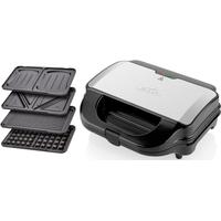 ETA 4-in-1-Sandwichmaker SORENTO ETA315190010 Sandwichmaker grau (schwarz, edelstahlfarben) Sandwichmaker