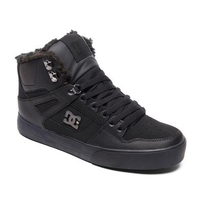 Winterboots DC SHOES "Pure High WNT", Gr. 10,5(44), schwarz, Mischung aus Nubukleder und ballistischem Nylon Metall-Logo