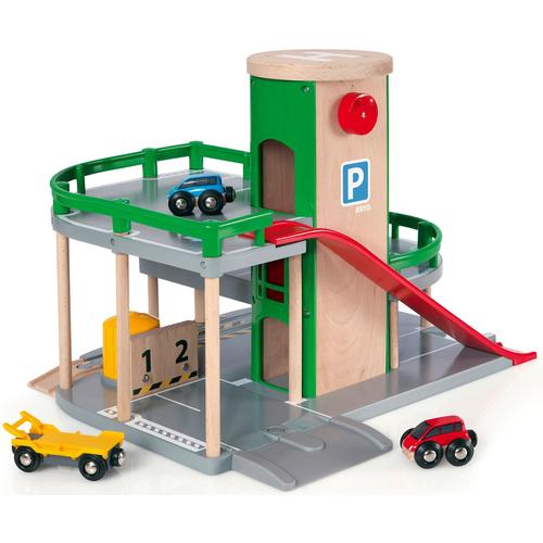 "Spiel-Parkhaus BRIO ""BRIO WORLD, Parkhaus, Straßen & Schienen"" Fahrzeug-Spielwelten bunt Kinder Zubehör für Spielzeugautos"