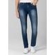 Slim-fit-Jeans TIMEZONE "Slim TahilaTZ Womenshape" Gr. 32, Länge 34, blau Damen Jeans 5-Pocket-Jeans Röhrenjeans