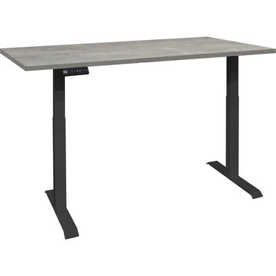 Schreibtisch MÄUSBACHER "Big System Office" Tische Gr. B: 140 cm, grau (schwarz matt, beton, schwarz beton) Schreibtische