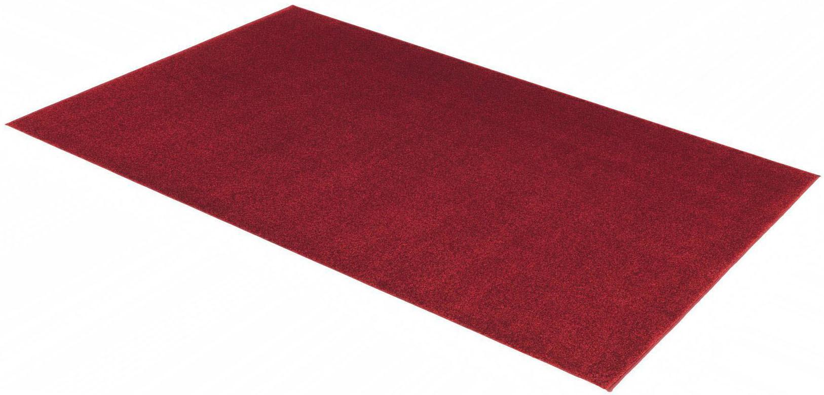 Teppich ASTRA "Samoa Uni" Gr. 1, rot, B:67cm H:20mm L:130cm, Kunstfaser, Teppiche, Kurzflor, Wohnzimmer Image