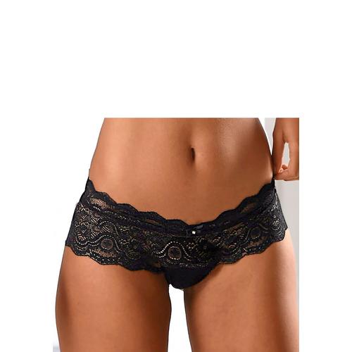 Panty LASCANA Gr. 40/42, schwarz Damen Unterhosen Dessous aus Spitze