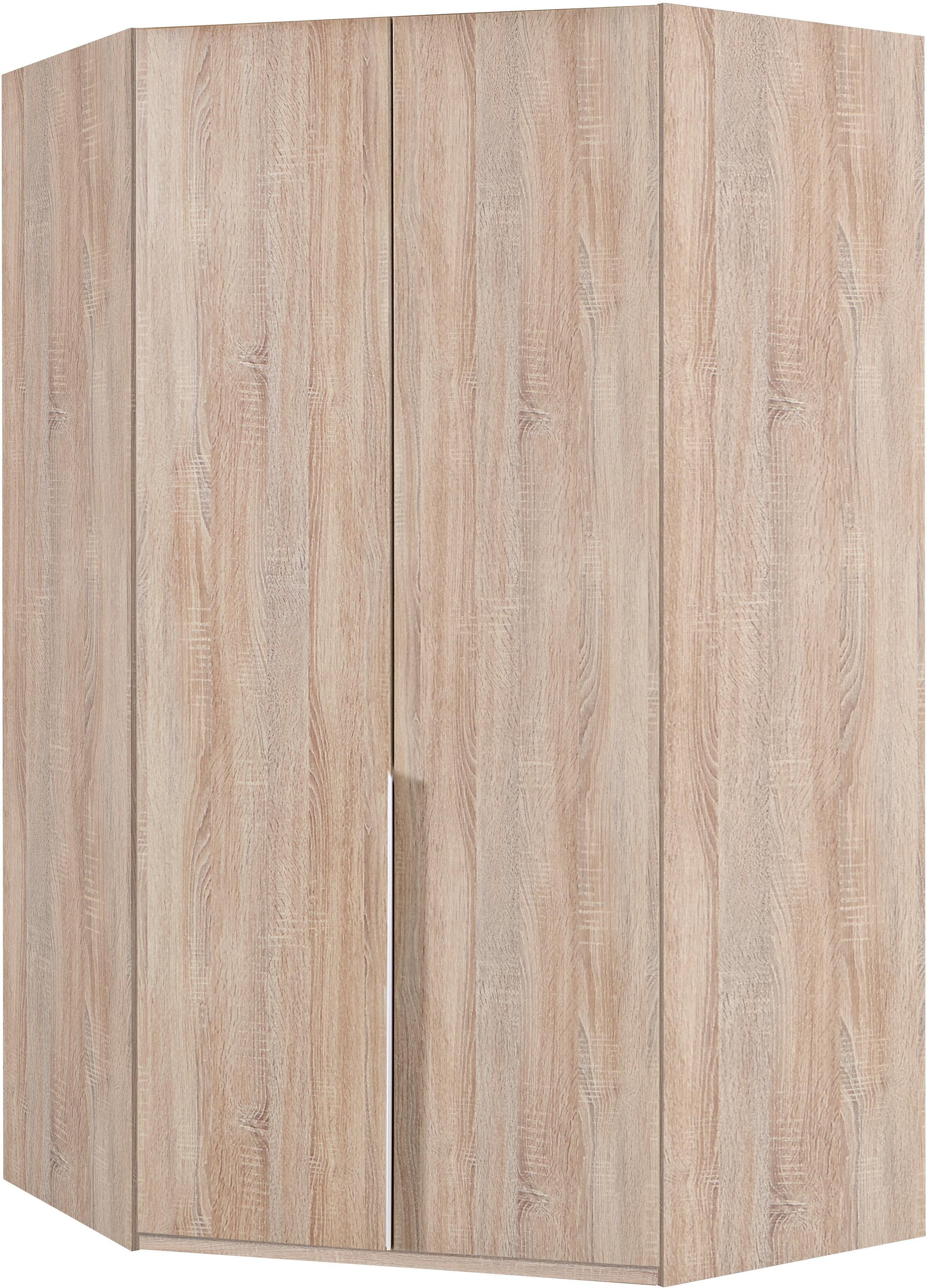 Eckkleiderschrank WIMEX "New York", braun (struktureichefarben hell), B:90cm H:208cm T:125cm, Schränke, 208 oder 236cm hoch Image