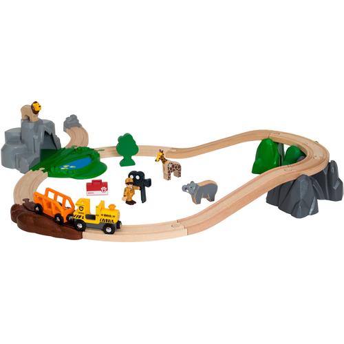 "Spielzeug-Eisenbahn BRIO ""BRIO WORLD, Safari Bahn Set"" Spielzeugfahrzeuge bunt Kinder Ab 3-5 Jahren"