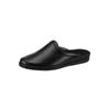 Pantoffel ROHDE, Herren, Gr. 40, schwarz, Glattleder, Schuhe